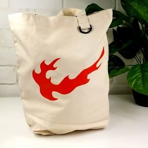 Nike Heritage Flames Canvas Tote Bag